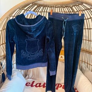 Juicy Couture Kids Dark Blue Pajama Set